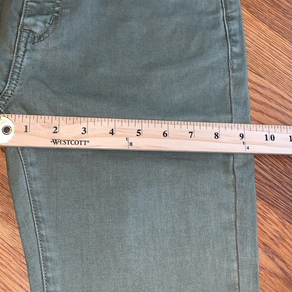 NWT Sandrine Rose X Free People army green skinny ankle pants jeans size 28 crop - Picture 8 of 10